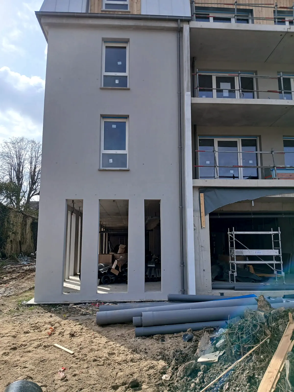 Gros œuvre et piscines — chantier BAT-ELECTRIQUE 2