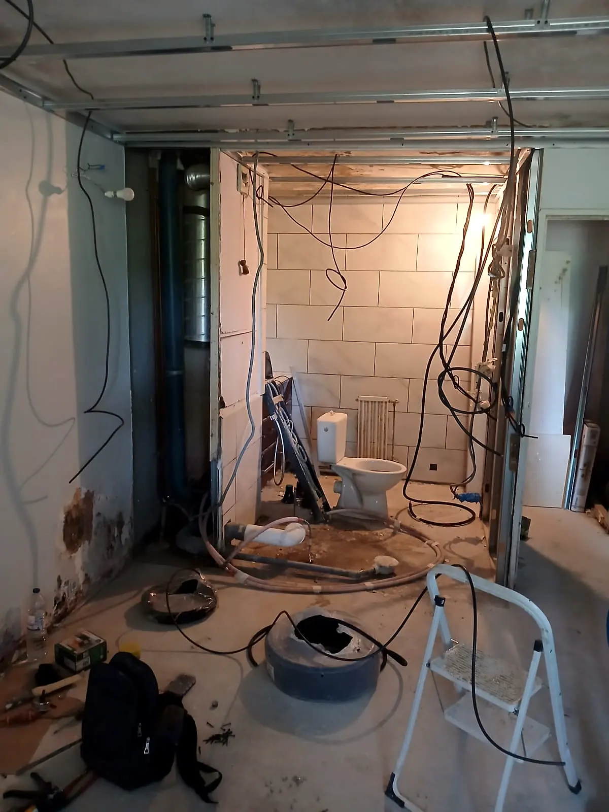 Rénovation intérieure — chantier BAT-ELECTRIQUE 22